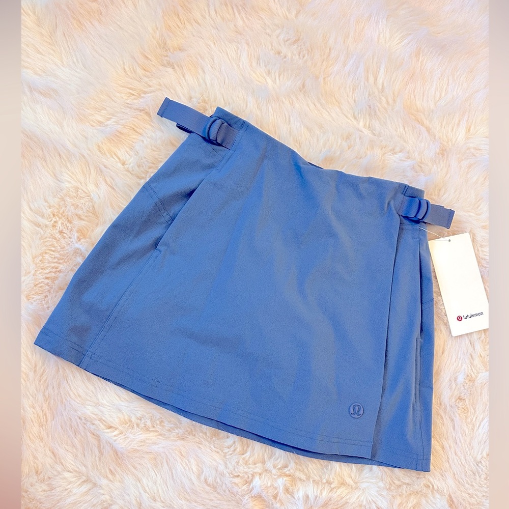 NWT Lululemon Wrap-Front MR Golf Skirt  / Oasis Blue